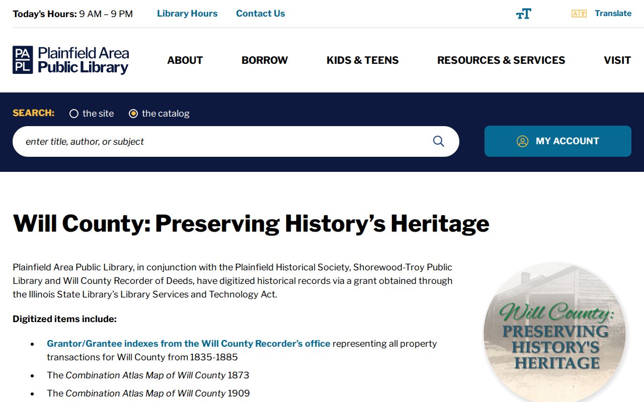 Crest Hill city directory WCPHH digitization project