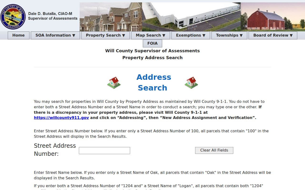 Crest Hill street directory assessor address search
